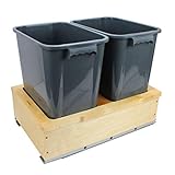 Dowell 4006 0218 Double Waste Basket Pullout for B18' Cabinet