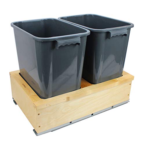 Dowell 4006 0221 Double Waste Basket Pullout for B21" Cabinet