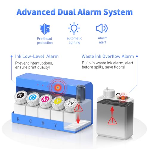 Image of DSV A3 Plus XP600 DTF Printer, 2X Speed Compared to L1800 /L805 DTF Printer Machine, 4.5 inch LED Foldable Touch Screen, White Ink Circulation & Auto-Cleaning, Dual Alarm
