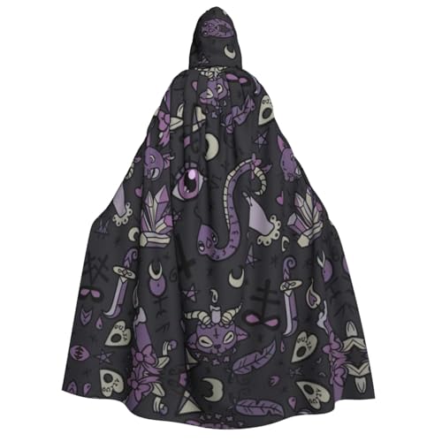 Cape de magicien à capuche homme pour cosplay et festival fantastique