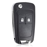 Gehäuse der Fernbedienung für Vauxhall Insignia Astra Meriva Zafira Movano Mokka Adam - Auto Schlüsselgehäuse, Pilot Autoschlüssel (2 Tasten)