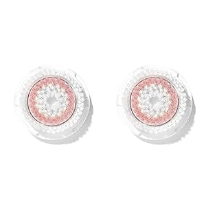 Clarisonic Radiance Facial Cleansing Brush Head Replacement Compatible with Mia 1, Mia 2, Mia Fit, Alpha Fit, Smart Profile Uplift, 2 Pack(Radiance)