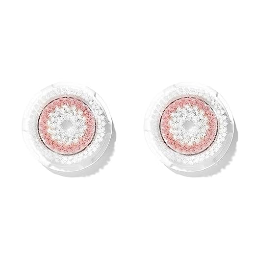 Clarisonic Radiance Facial Cleansing Brush Head Replacement Compatible with Mia 1, Mia 2, Mia Fit, Alpha Fit, Smart Profile Uplift, 2 Pack(Radiance)