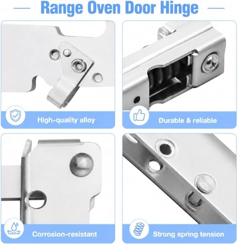 2 Pack 318024747 318328010 Oven Door Hinge Compatible with Frigidaire by KitFit - Used condition - Image 4