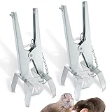 Ruralty Scissor Mole Trap - Gopher Trap 2pk Mole Traps for Lawns Spring Loaded Mole Trap Scissor Device