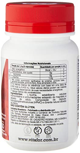 Taurine - 30 Cápsulas - Vitafor, Vitafor