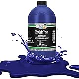 Pouring Masters Ultramarine Blue Acrylic Ready to Pour Pouring Paint - Premium 32-Ounce Pre-Mixed Water-Based - for Canvas, Wood, Paper, Crafts, Tile, Rocks and More