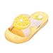 Produktbild Clogs Pantoletten Hausschuhe Kinder Jungen Mädchen Slippers Gr.23-31.5 Piebo Unisex Gartenschuhe Sommer Strand Beach Sandalen Badeschuhe Pantoffeln Atmungsaktiv rutschfeste Latschen mit Cartoon Obst