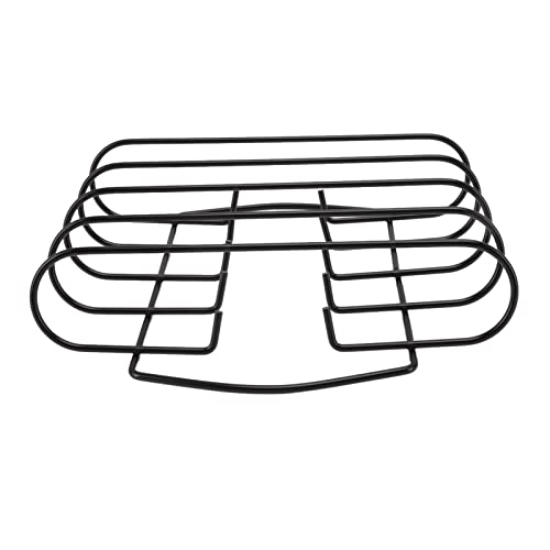 GEDMRT Grille à côtes pour Barbecue |Le Support en Fer antiadhésif Peut contenir 4 carrés de côtes levées/Steak/côtelettes d'agneau |Circulation de Chaleur Uniforme pour Les barbecues et