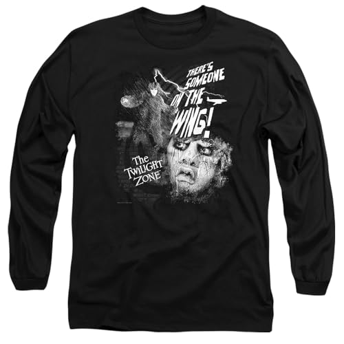 T-shirt Twilight Zone homme et femme haut noir manches longues coton