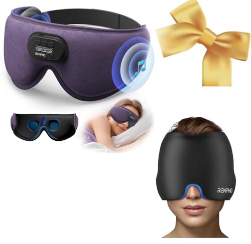 Sleep Headphones & Migraine Ice Head Wrap