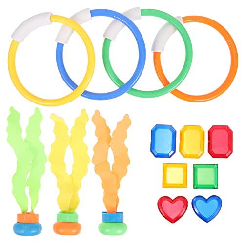 BESPORTBLE 2 Conjuntos Jogo De Mergulho Brinquedos De Piscina De Gemas De Mergulho Brinquedos De Mer