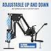 Lakimi Adjustable Spring Arm Stand for Binocular Stereo Microscope MS01A, Heavy-Duty Metal Base with Precision Positioning, Compatible with 0.5X Barlow Lens and LED Ring Light，MS01A-H