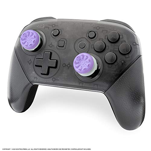 KontrolFreek FPS Freek Galaxy Performance Thumbsticks for Nintendo Switch | 1 Mid-Rise, 1 High-Rise Concave | Purple - Thumbnail 6
