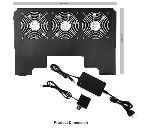 Image of FourDot Industrial High Speed Laptop Cooling Pad for Gaming Laptops (FDCP18 for 17.3 Inch Laptop)