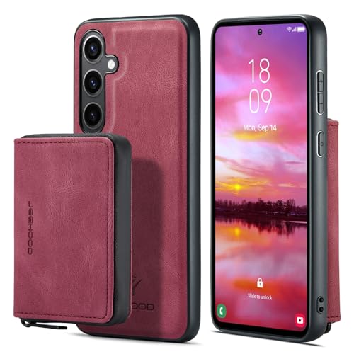 Étui portefeuille Samsung S24 Plus en cuir pour libérer vos poches lors de vos déplacements urbains