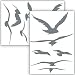 Produktbild WANDKIND Vogelschutz und Fensterschutz - 12 Aufkleber - Schutz vor Vogelschlag - Sticker Vögel (Grau)
