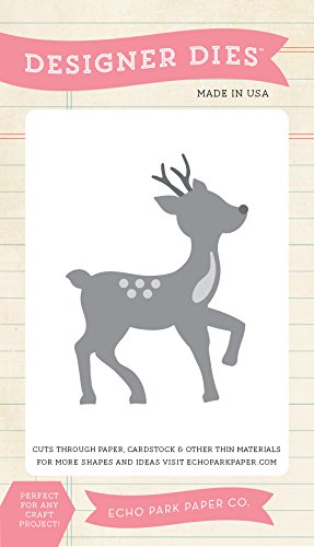 Echo Park Red-Nosed Reindeer Medium Die Set for Scrapbooking and Card Making