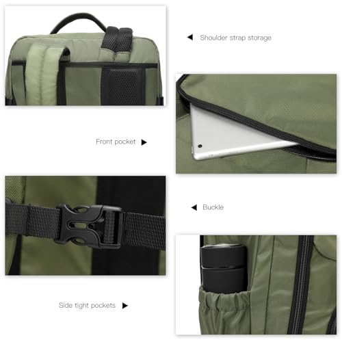 Kono Torba kabinowa 55 x 35 x 20 cm bagaż podręczny, Brązowy, L, Moda