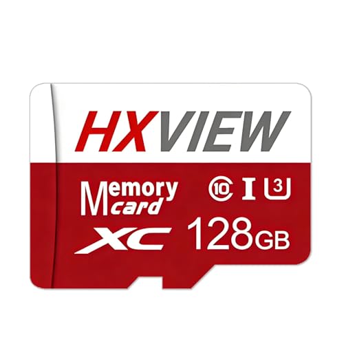 HXVIEW 128GB Micro SDXC UHS-I �������[�J�[�h �ǂݎ�葬�x�ő�100MB/�b U3 C10 V30 �h�ƃJ���� �h���C�u���R�[�_�[ �A�N�V�����J���� �X�}�[�g�t�H�� �^�u���b�g�p