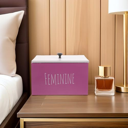 Organizador de madera premium para compresas con diseño protector de polvo 6