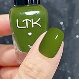Vernis à ongles vert Noël, à séchage rapide et durable, à séchage rapide, haute brillance, non toxique, à base d'eau, pas de lampe UV, pour le nail art, manucure à la maison (vert herbe)