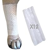 PawFlex Protective Sleeve Tubular Cover - Bandages - for Dogs Cats and Other Pets First Aid Wound Care Comfortable Non-Adhesive Breathable & Water Resistant 12 Strips (yields 24-36 Covers)-(Medium)