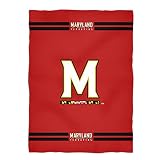 Vive La Fete College Blanket, Officially Licensed Maryland Terrapins, Warm & Lightweight Throw Measuring 40' X 58' from