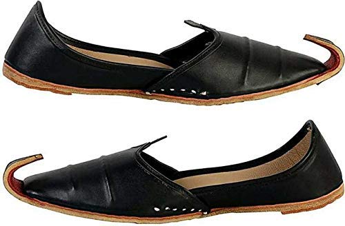 Vihan Creation Ethnic Leather Punjabi Jutti for Men Stylish Mojari for Men's Handmade Wedding Shoes GeJ-1798