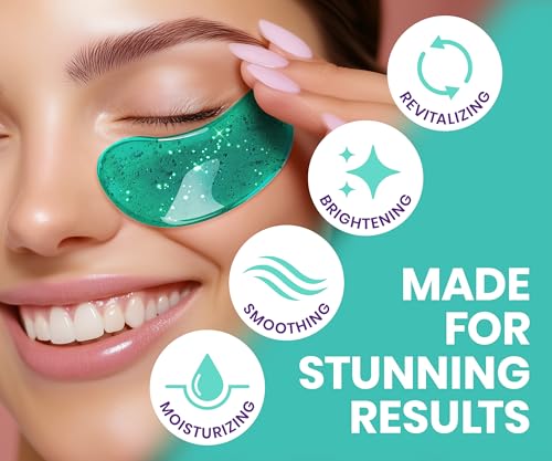 Stylia Under Eye Patches for Puffy Eyes and Dark Circles (6 Pairs) - Marine Collagen Under Eye Mask with Retinol, Vitamin C, Hyaluronic Acid, Pearl Extract - Eye Masks for Dark Circles and Puffiness