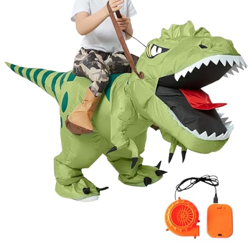 Disfraz de dinosaurio inflable: soplamiento, atuendo de paseo | T...