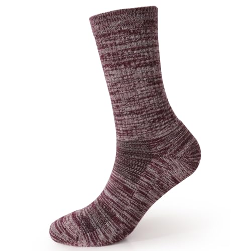 Image of EnerWear 4 Pack Women's Merino Wool Outdoor Hiking Trail Crew Sock
