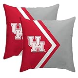 Pegasus Sports NCAA Side Arrow Poly Span 2 Pack Décor Pillows- Houston Cougars