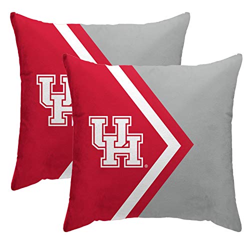 Pegasus Sports NCAA Side Arrow Poly Span 2 Pack Décor Pillows- Houston Cougars