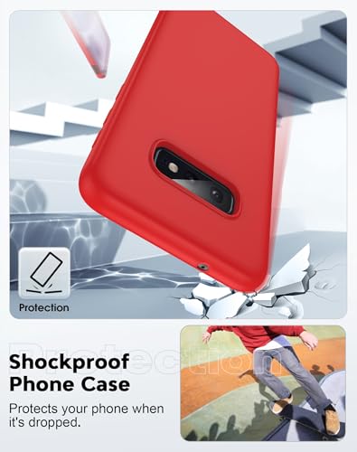Coque Samsung S10E anti-chocs protectrice en silicone rouge - 6