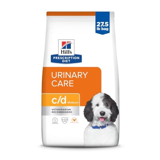 Hill's Prescription Diet c/d Multicare Urinary Care Dry Dog Food, Chicken, 27.5 lb. Bag