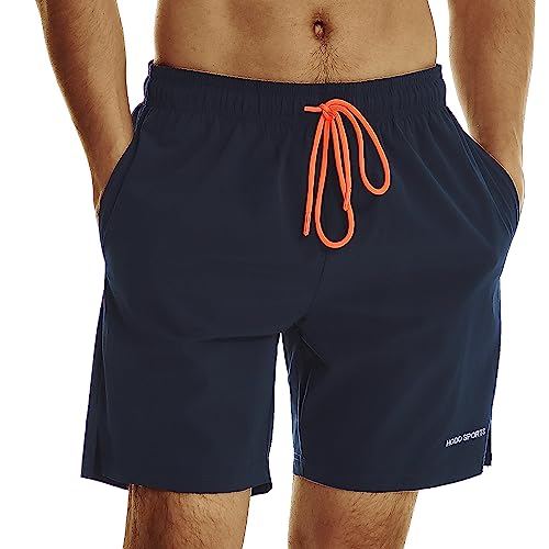 Image of HODOSPORTS Mens Swim Trunks 7 inch Quick-Dry Swim Shorts with Mesh Lining and Pockets