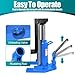 20 Ton On Top Lift Capacity Bottle Jack, 10 Ton On Toe Toe Jack Lift, Alloy Steel Heavy Duty Hydraulic Toe Jack with Pump Handle, Hydraulic Claw Jack for Machinery, Industry, Blue