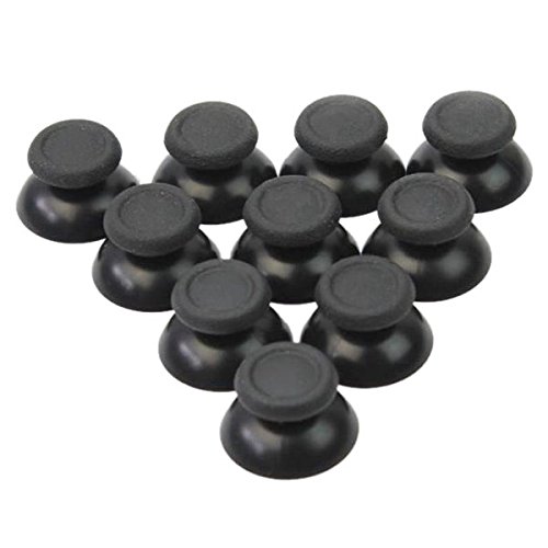 Gathukila Lot de 10 bouchons de joystick'S en de tête de champignons - Noir