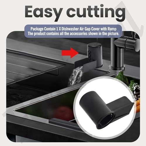Buy Dishwasher Air Gap Cover with Ramp Replacement Air Gap Cap for Most