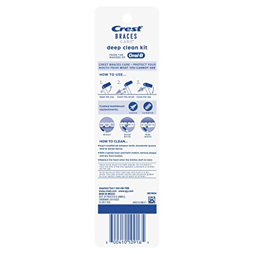 Crest Braces Care Deep Clean Kit With Interdental Toothbrush, 1 Count #TOP1