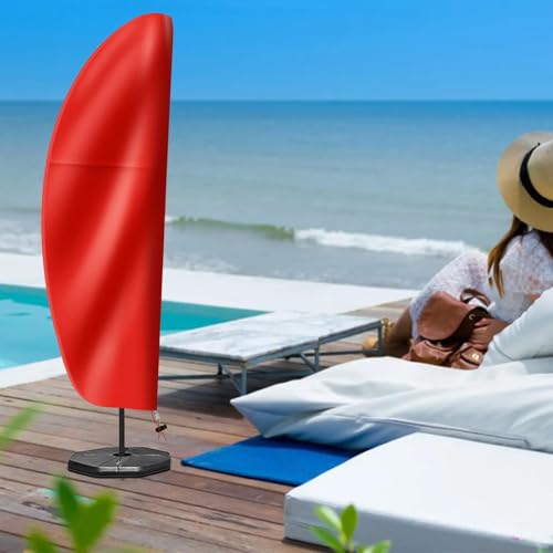 OKPOW Cantilever Patio Umbrella Cover: Fit 9-14 FT Offset Outdoor Umbrella by OKPOW - Used condition - Image 7