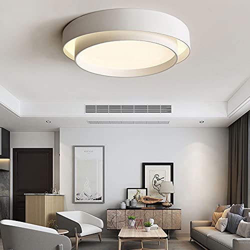 Plafonnier LED moderne encastré métal double couche variable chambre - 3