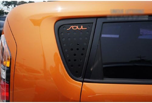 dxsoauto ventana trasera de cristal letras deportes placa panel ver.2 C pilar 2-pc para 2011 2012 2013 Kia Soul (rojo)