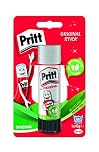 Pritt Glue Stick, Safe & Child-Friendly Craft Glue for Arts & Crafts Activities, Strong-Hold adhesive for School & Office Supplies, 1x43g Pritt Stick, white
