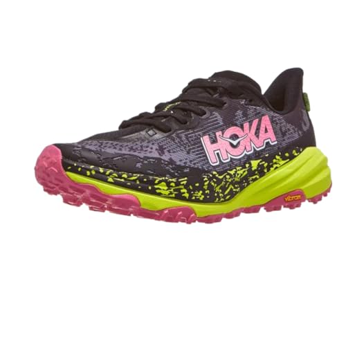 HOKA Hoka Women's Speedgoat 6 Black/Neon Hoka Citrus 7.5 Medium