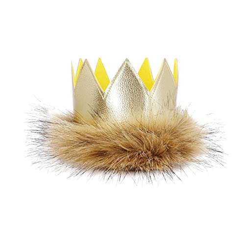 Wild One Birthday Outfit Boy Jungle Safari Bowtie Romper Suspenders Shorts Pants Crown Headband Lion Wild One Theme 1St Birthday Party Supply Cake Smash For Photo Shoot Brown - King One 12-18 Months #TOP5