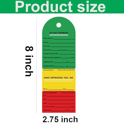 Etiqueta de registro inspecionada de 3 torques 7 x 20 cm etiqueta de inspeção de segurança gravação