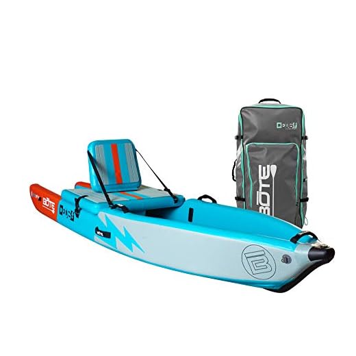 BOTE Deus Aero Inflatable Kayak & Stand Up Paddle Board | Kayak for Fishing & Recreation