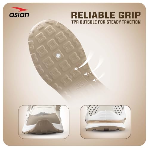 Image of ASIAN Python-06 Sports Running Shoes for Men | Lightweight Sole, Durable Grip Outsole | Stylish Design for Walking, Gym, Running & Daily Use